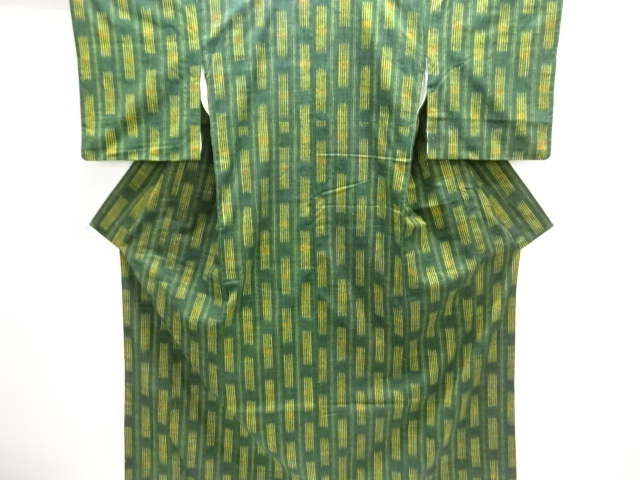 JAPANESE KIMONO / MAWATA TSUMUGI / WOVEN STRIPE